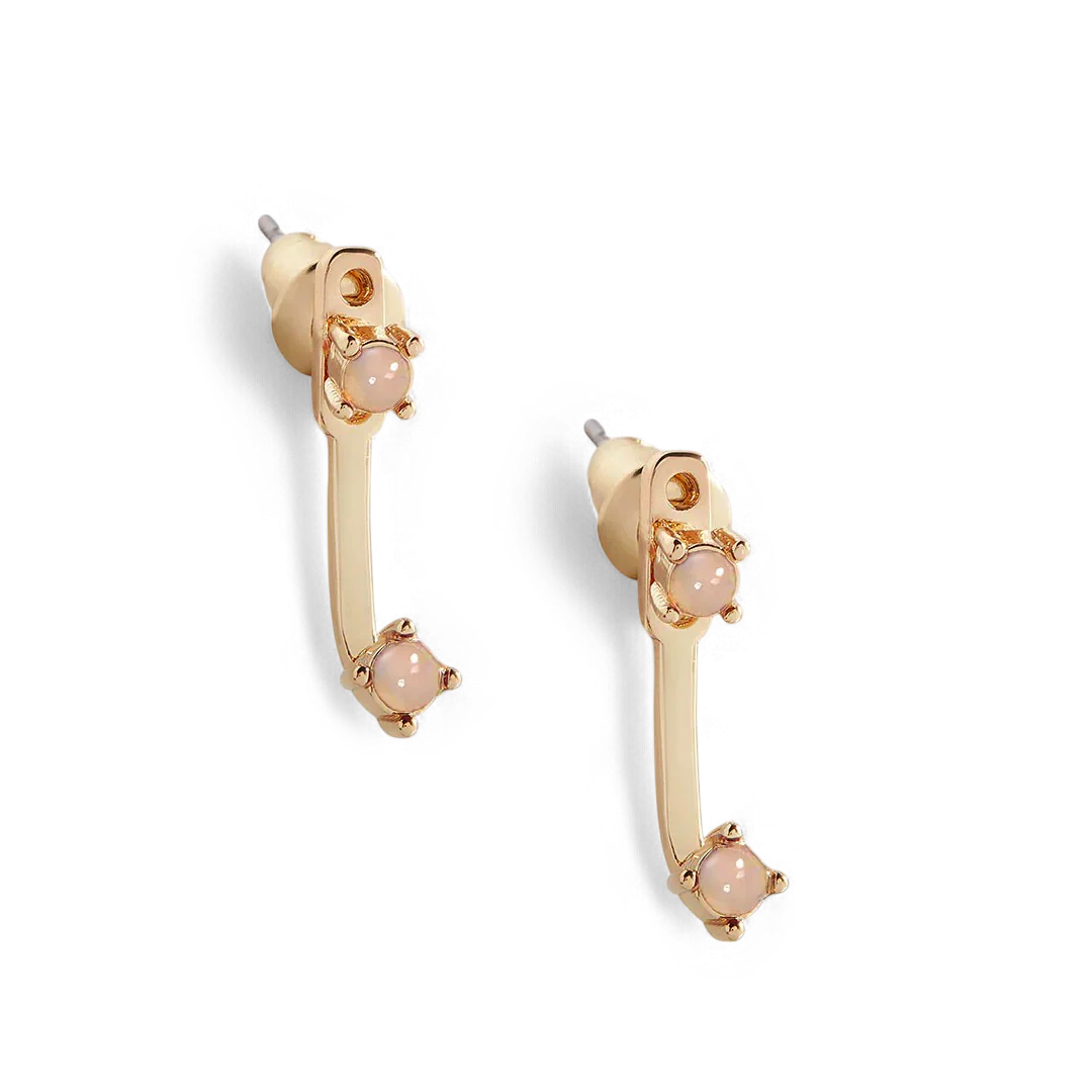 Birthstone Drop Ear Jacket Earrings - Image 43