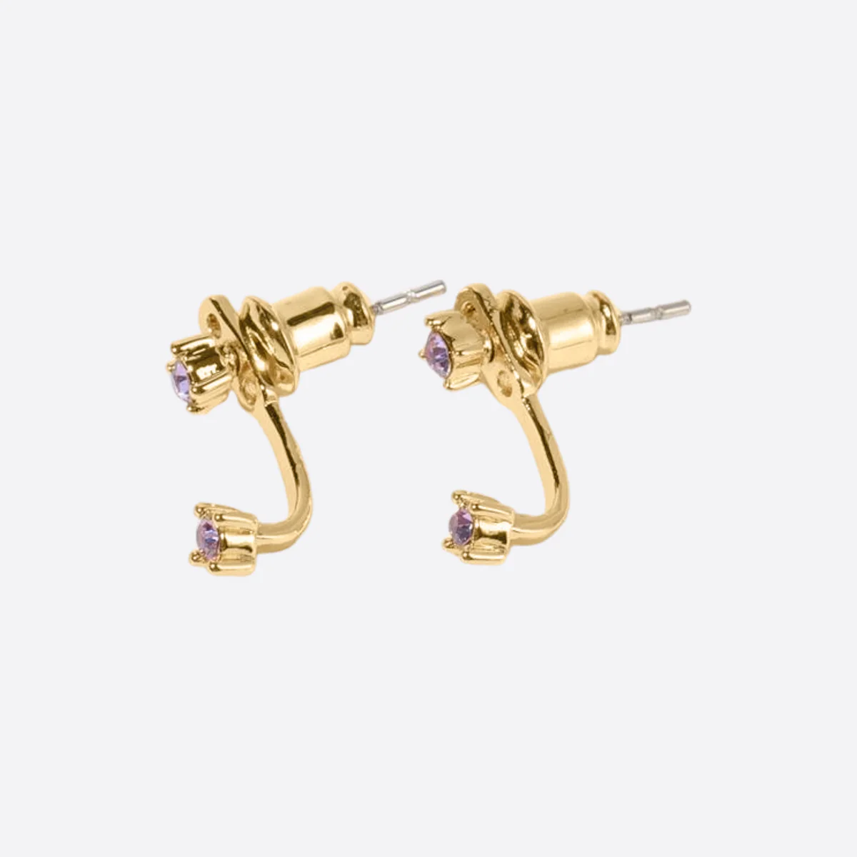 Birthstone Drop Ear Jacket Earrings - Image 9