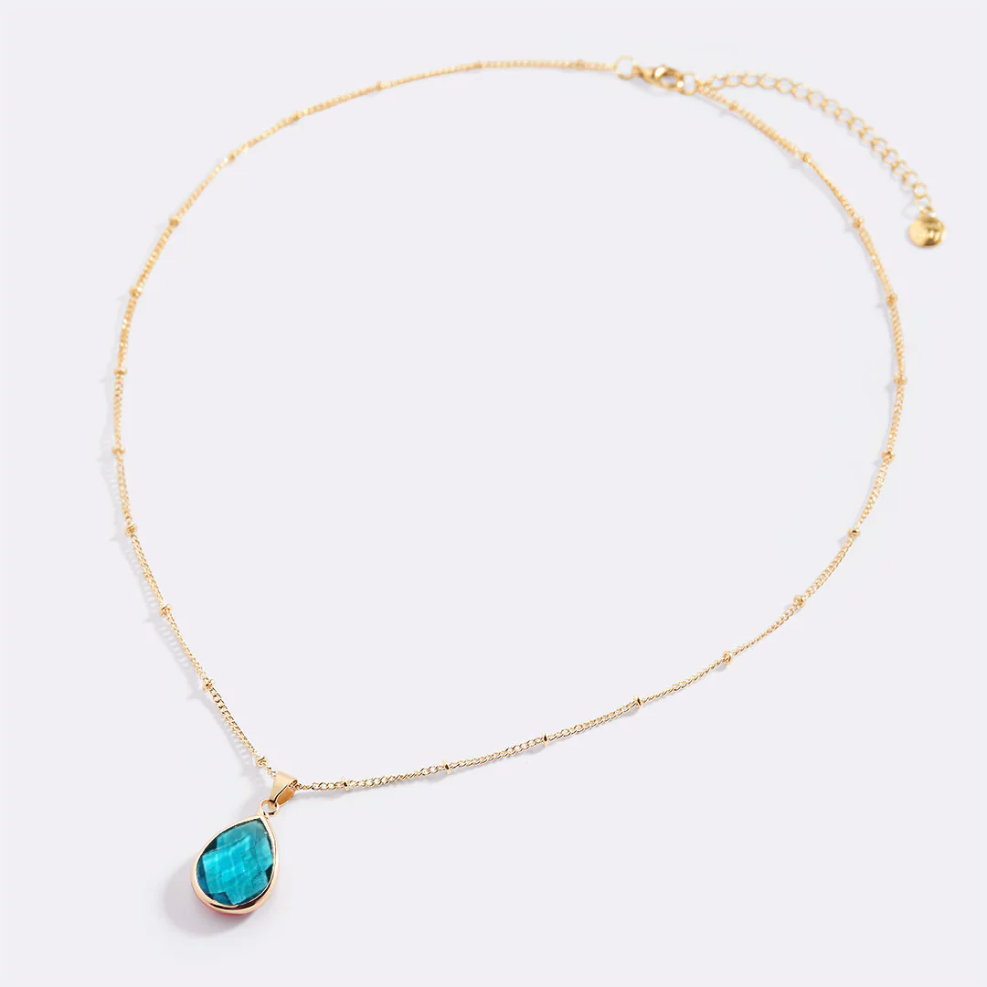Birthstone Drop Pendant Necklace - Image 100