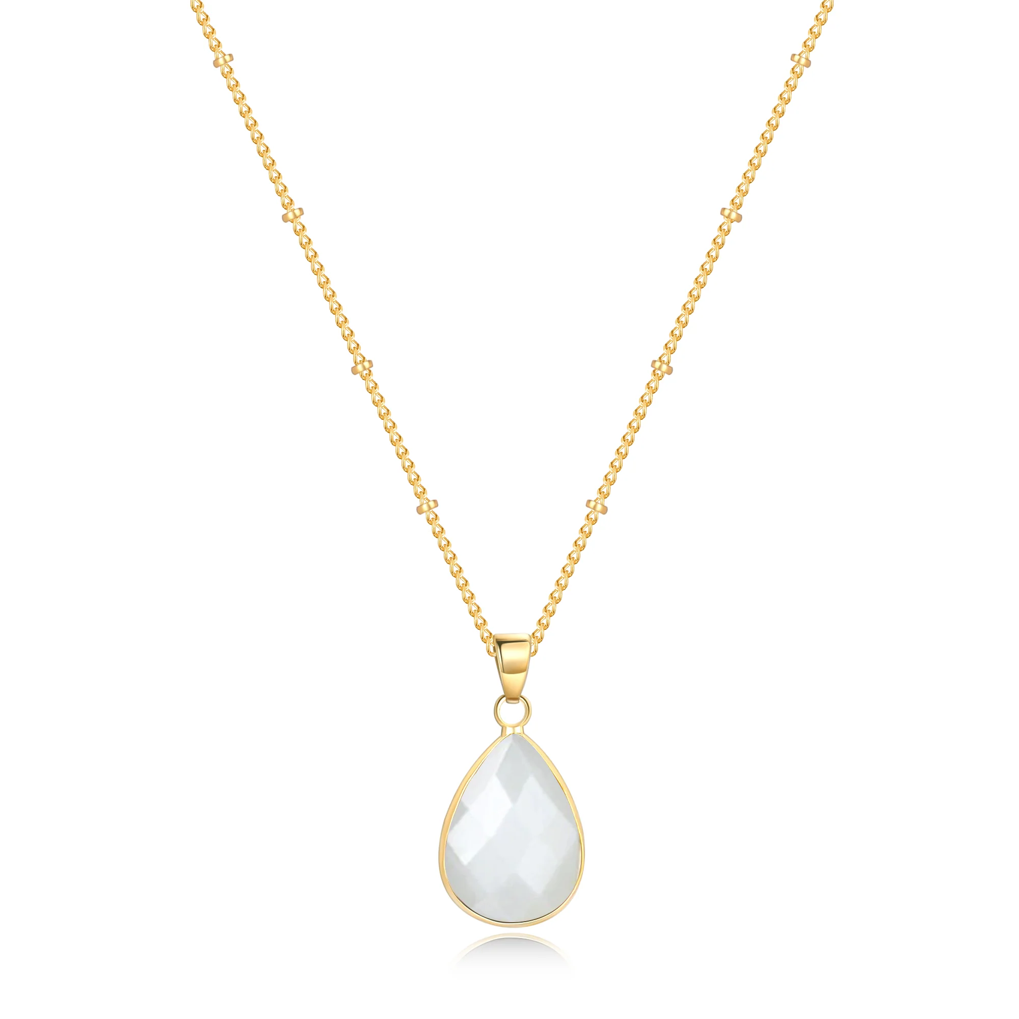 Birthstone Drop Pendant Necklace - Image 24