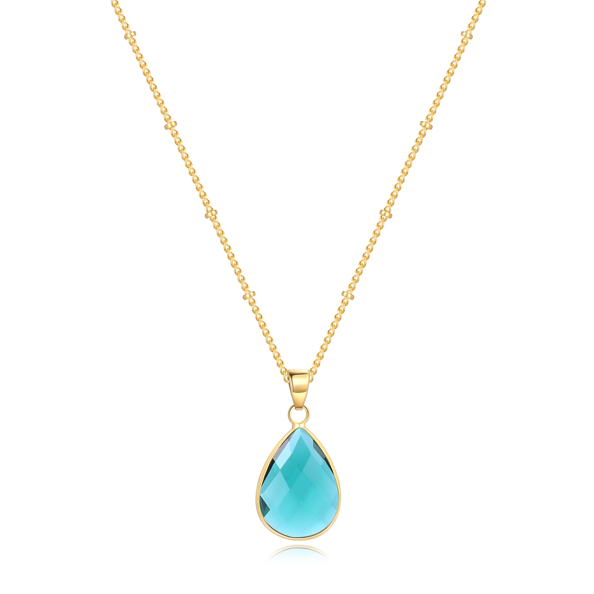 Birthstone Drop Pendant Necklace - Image 30