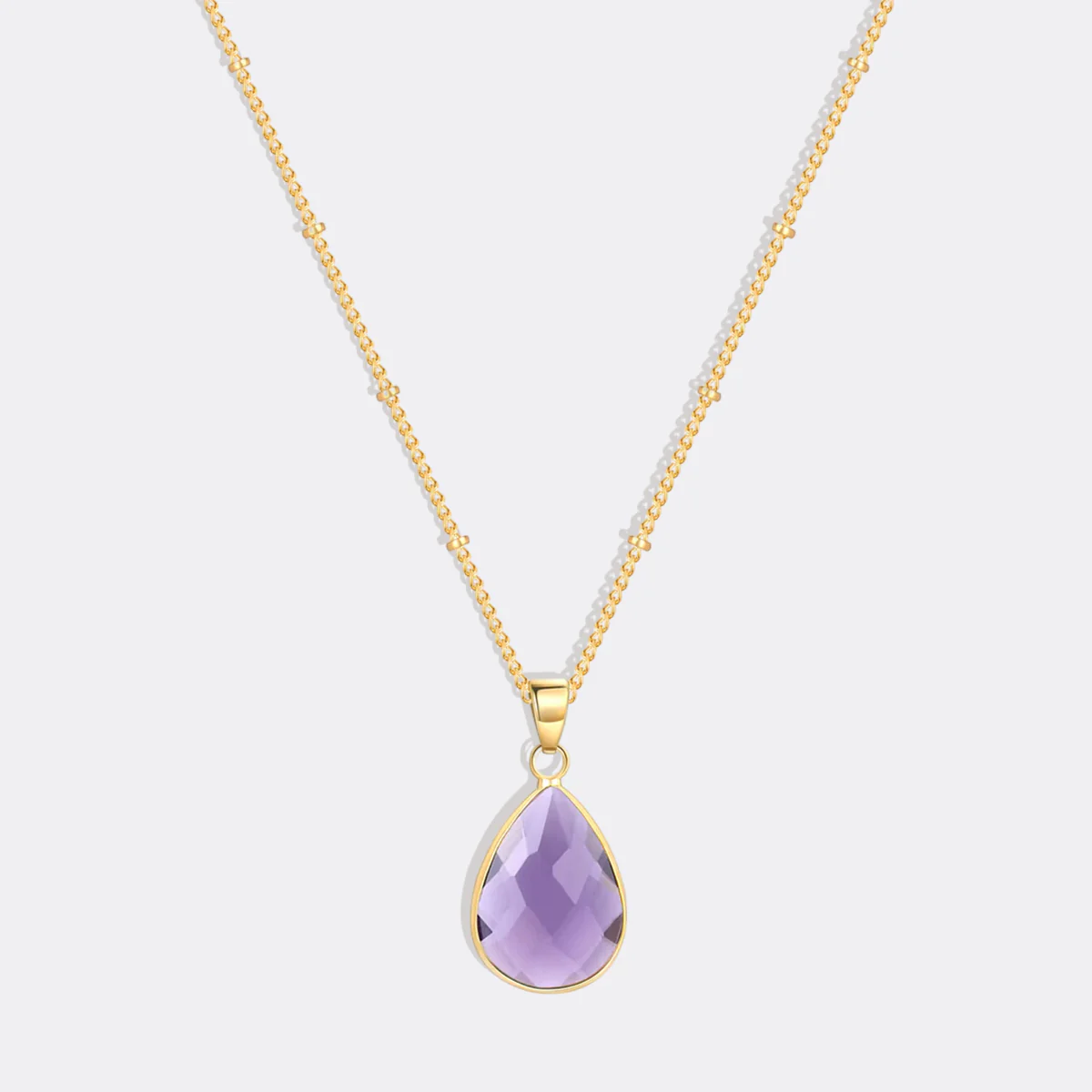 Birthstone Drop Pendant Necklace - Image 37