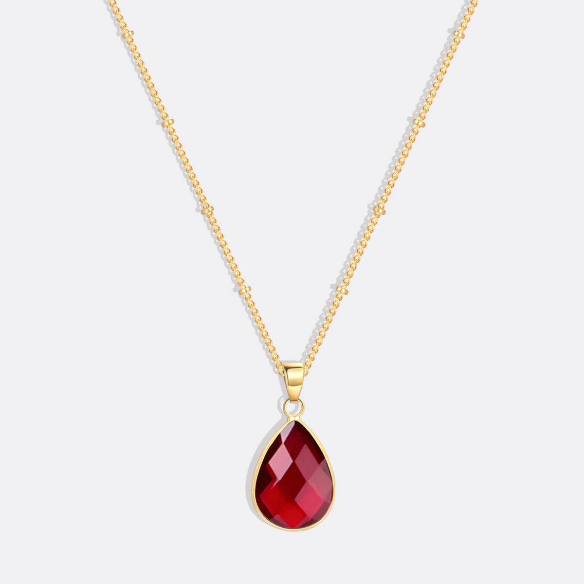 Birthstone Drop Pendant Necklace - Image 39