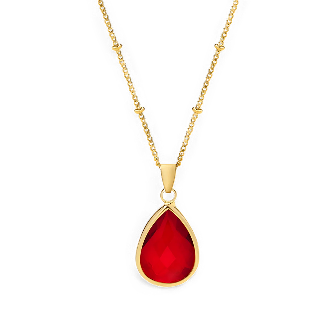 Birthstone Drop Pendant Necklace - Image 62