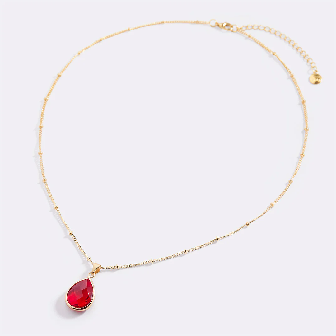 Birthstone Drop Pendant Necklace - Image 75