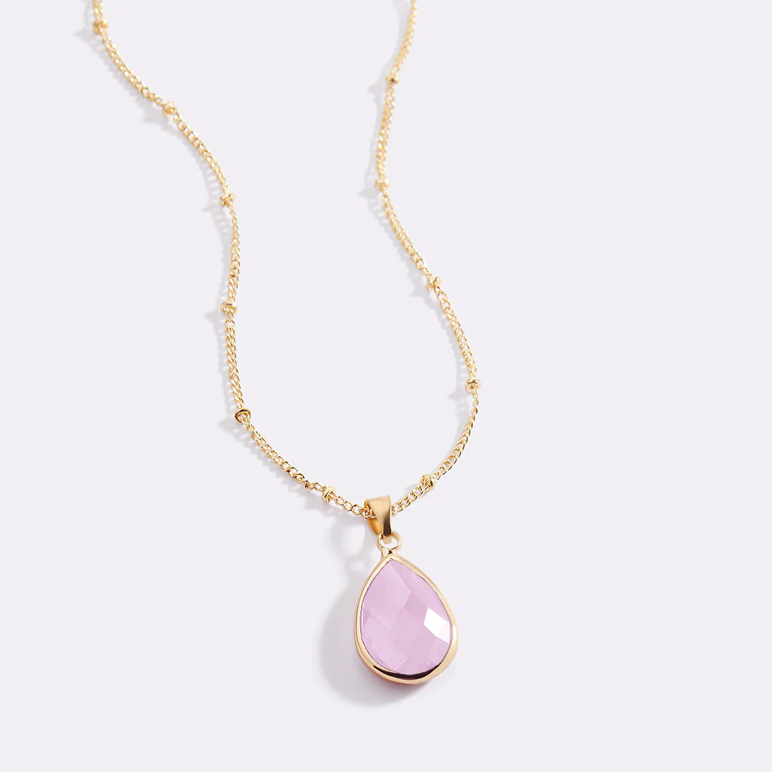 Birthstone Drop Pendant Necklace - Image 81