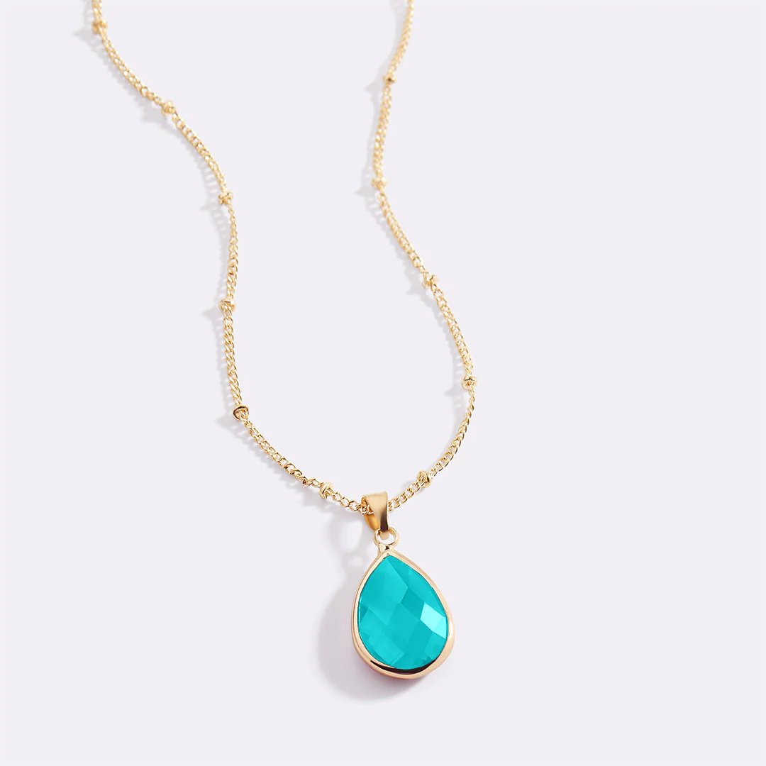 Birthstone Drop Pendant Necklace - Image 85