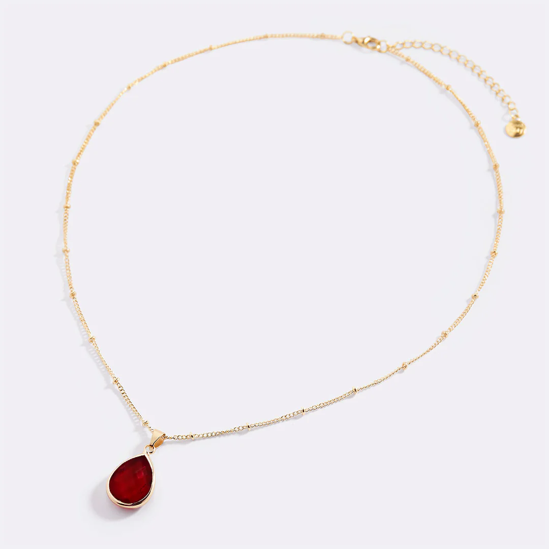 Birthstone Drop Pendant Necklace - Image 88