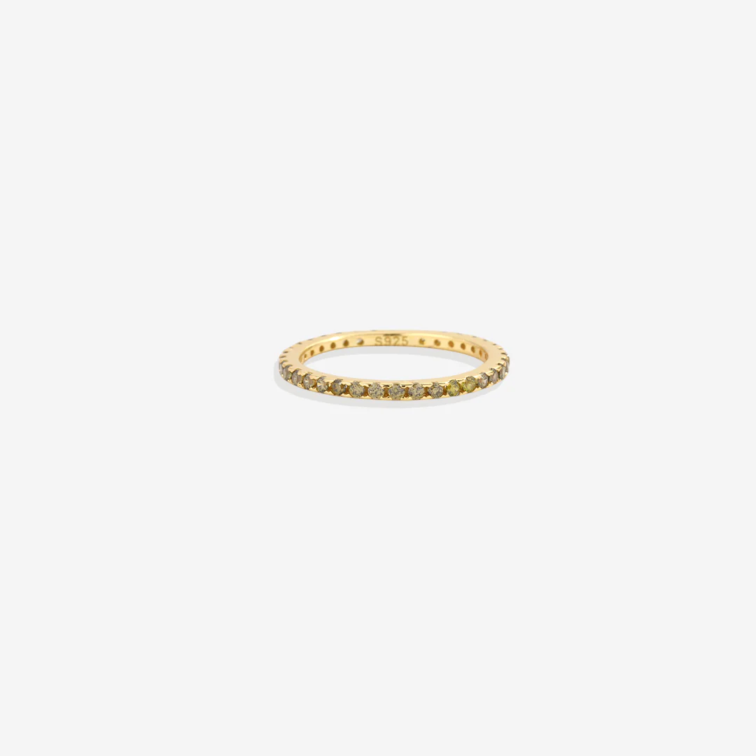 August Birthstone Eternity Stacking Ring - Image 20