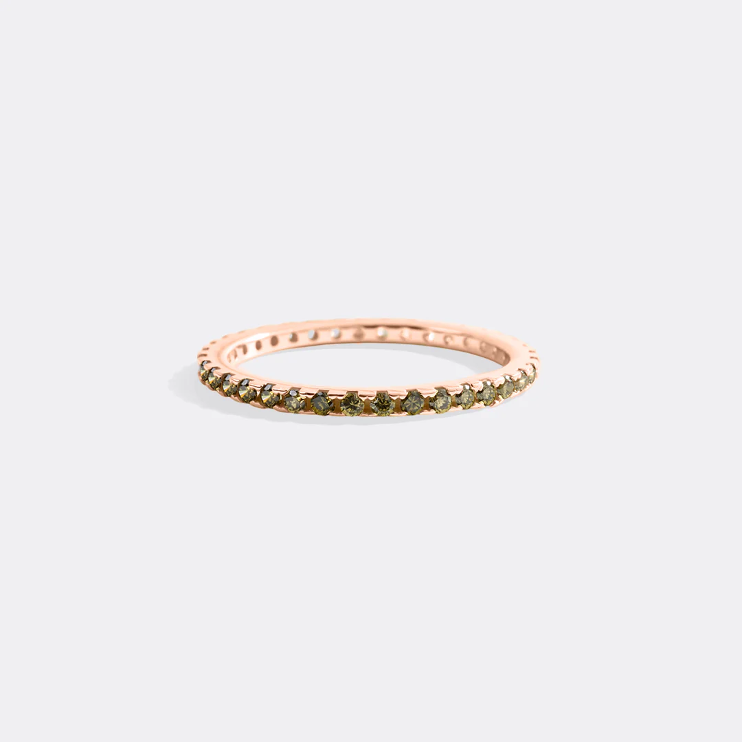 August Birthstone Eternity Stacking Ring - Image 28