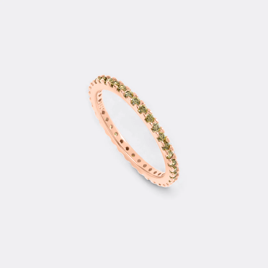 August Birthstone Eternity Stacking Ring - Image 31
