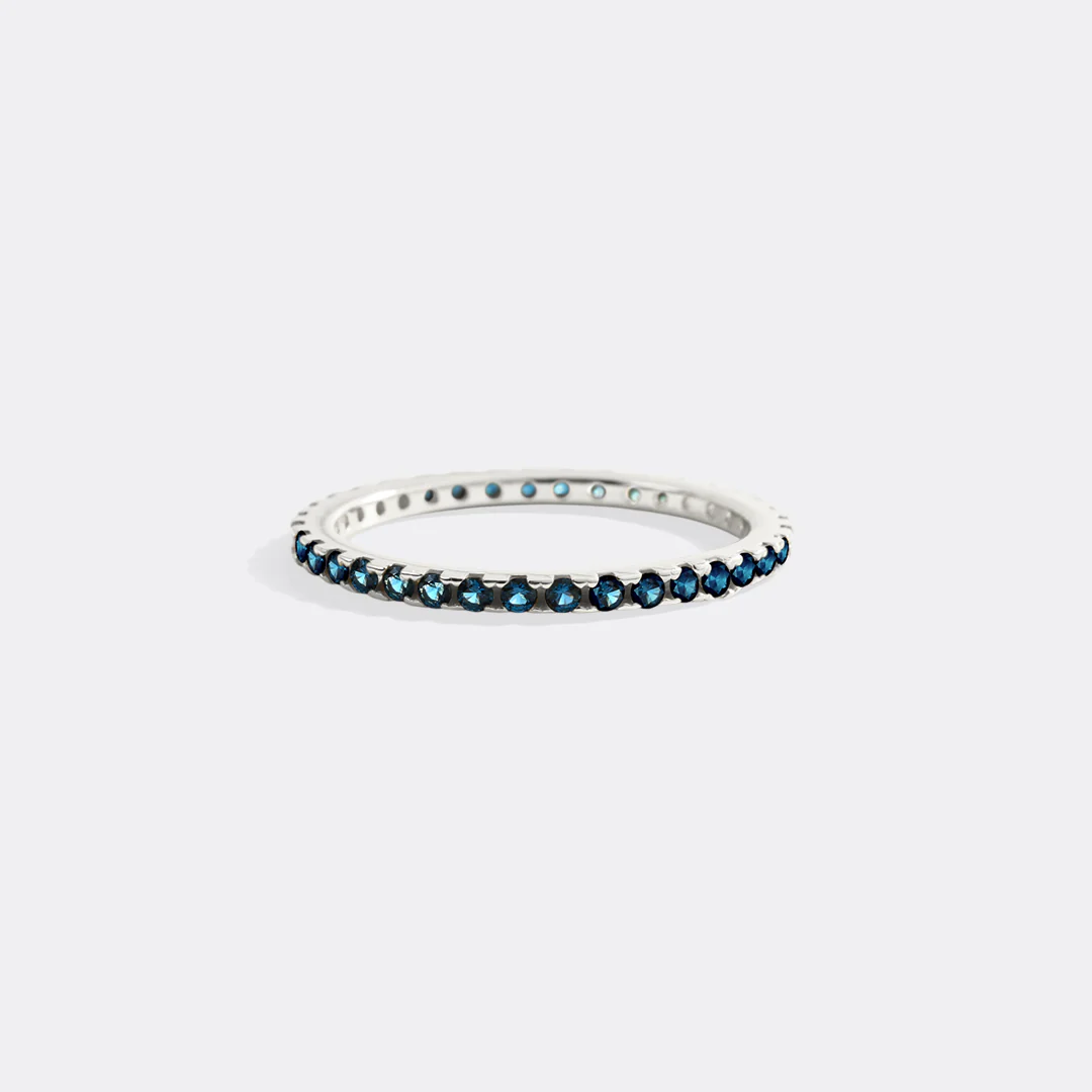 December Birthstone Eternity Stacking Ring - Image 32