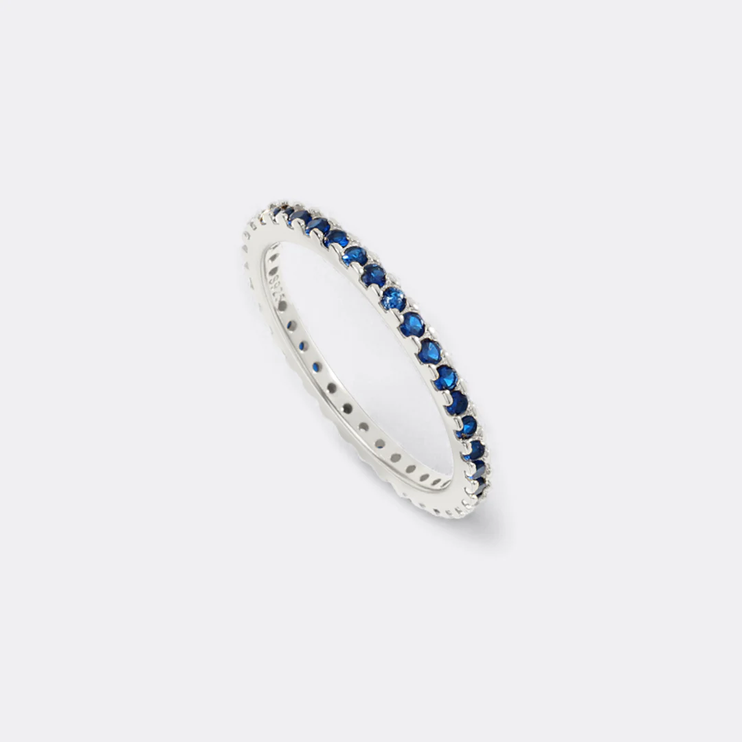 December Birthstone Eternity Stacking Ring - Image 35
