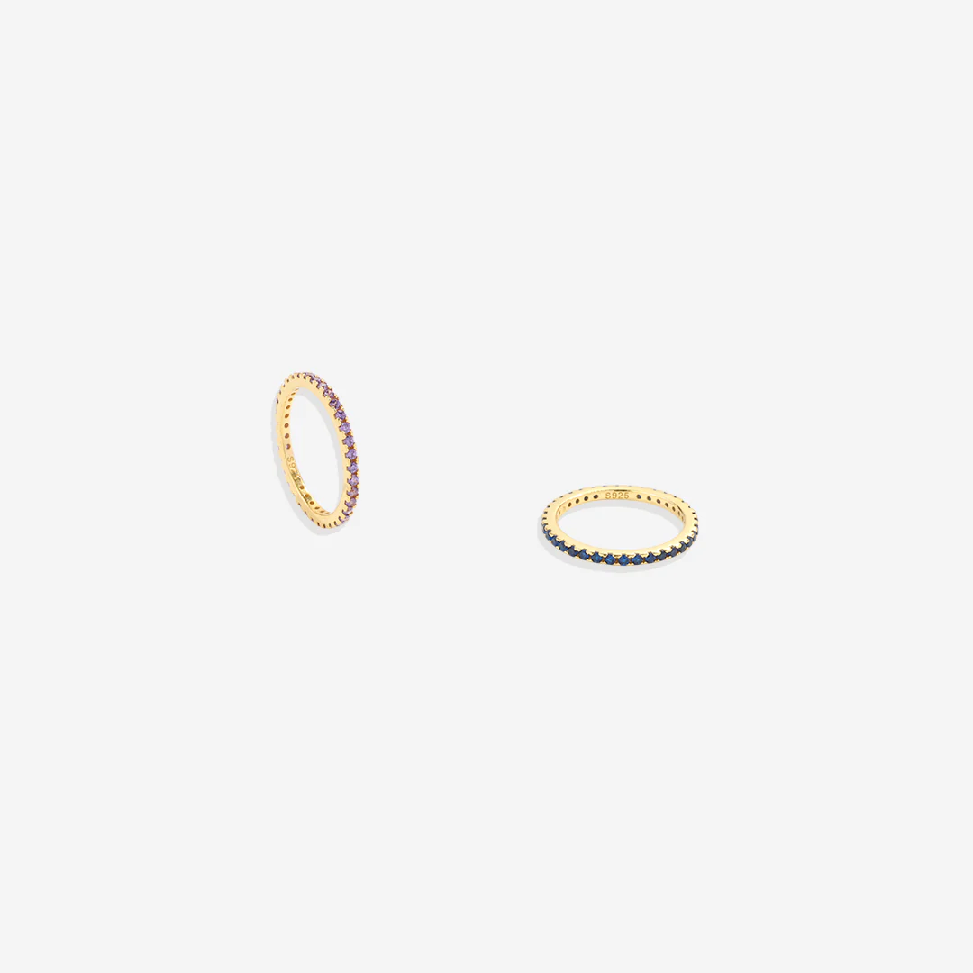 January Birthstone Eternity Stacking Ring - Image 6