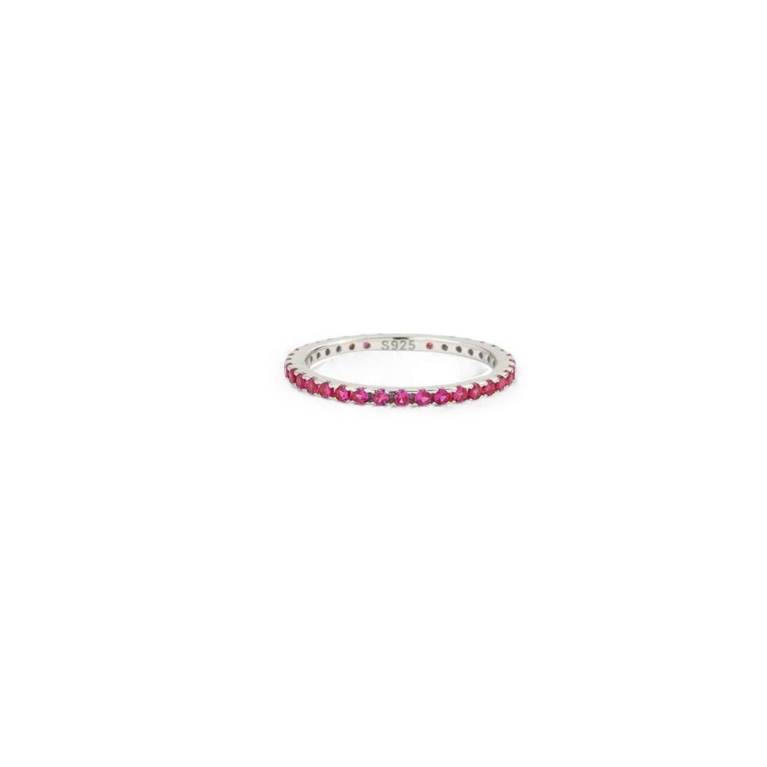 July Birthstone Eternity Stacking Ring - Image 16