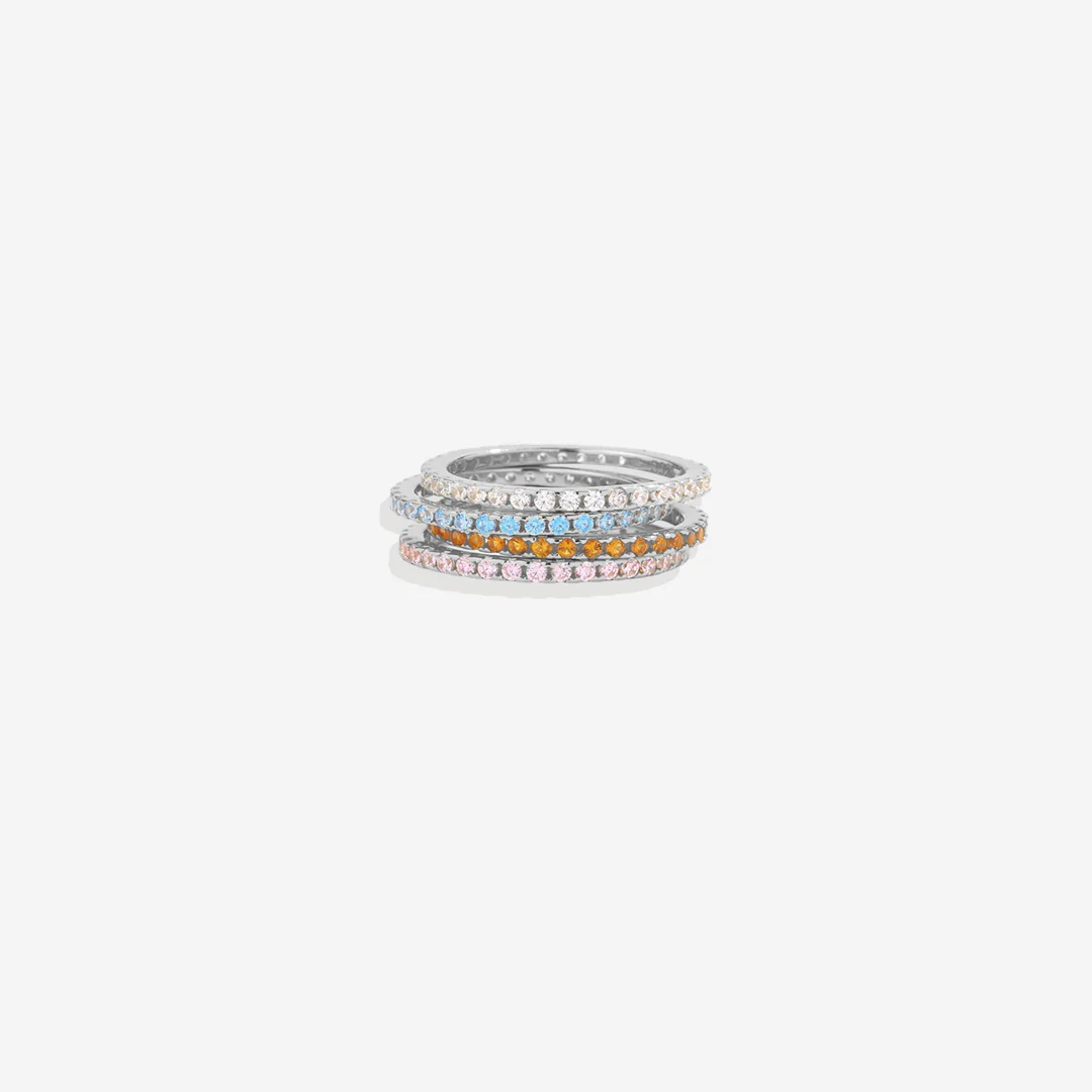 July Birthstone Eternity Stacking Ring - Image 18