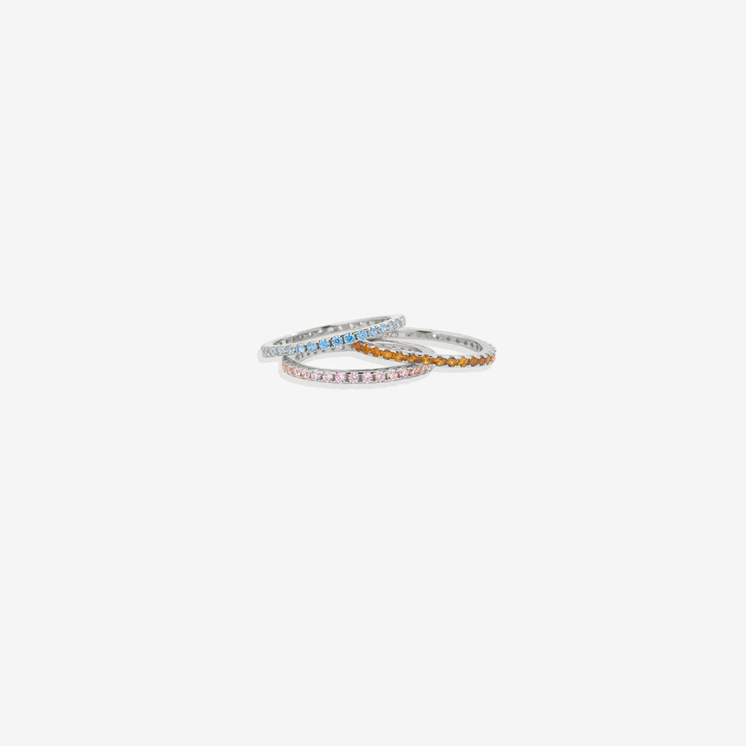 July Birthstone Eternity Stacking Ring - Image 20