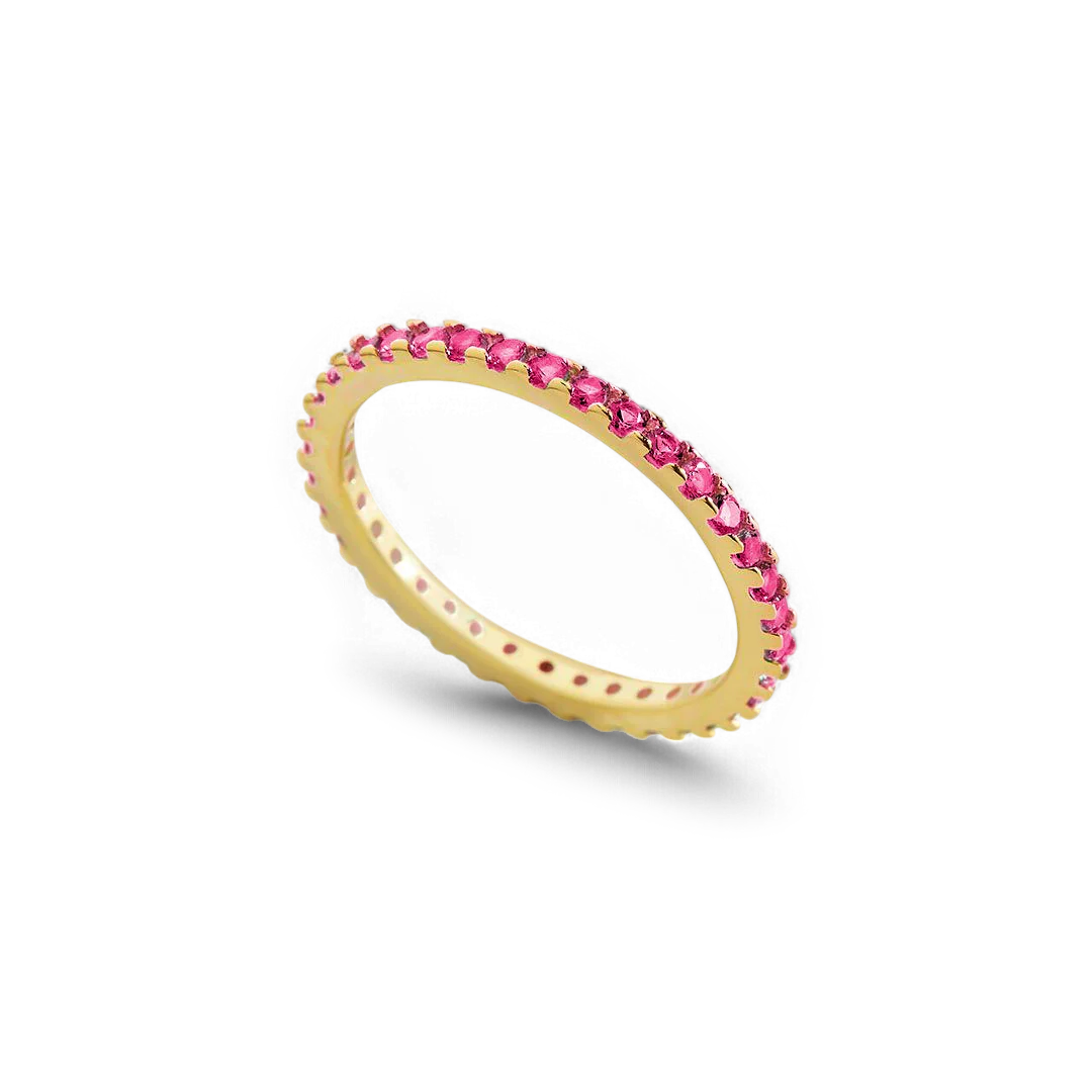 July Birthstone Eternity Stacking Ring - Image 3