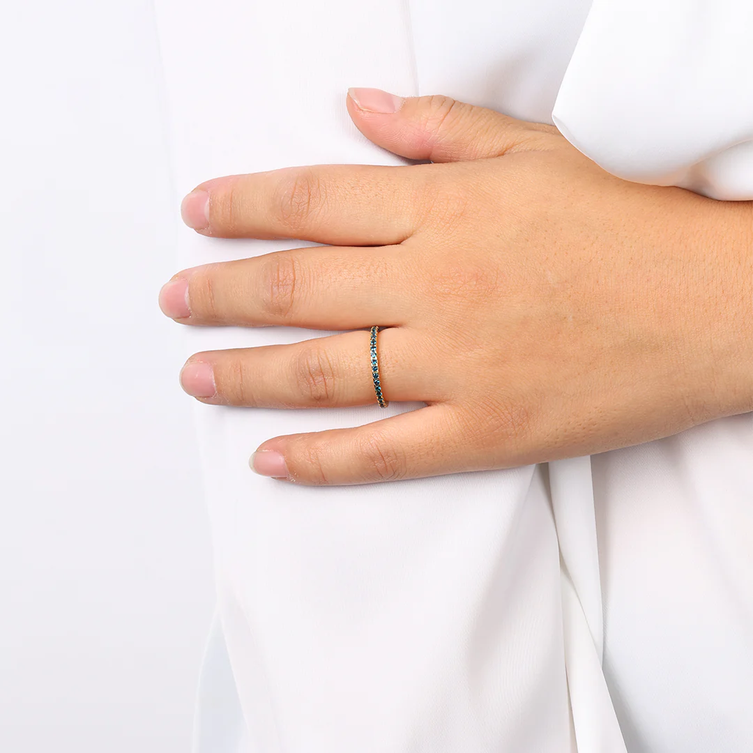 July Birthstone Eternity Stacking Ring - Image 31