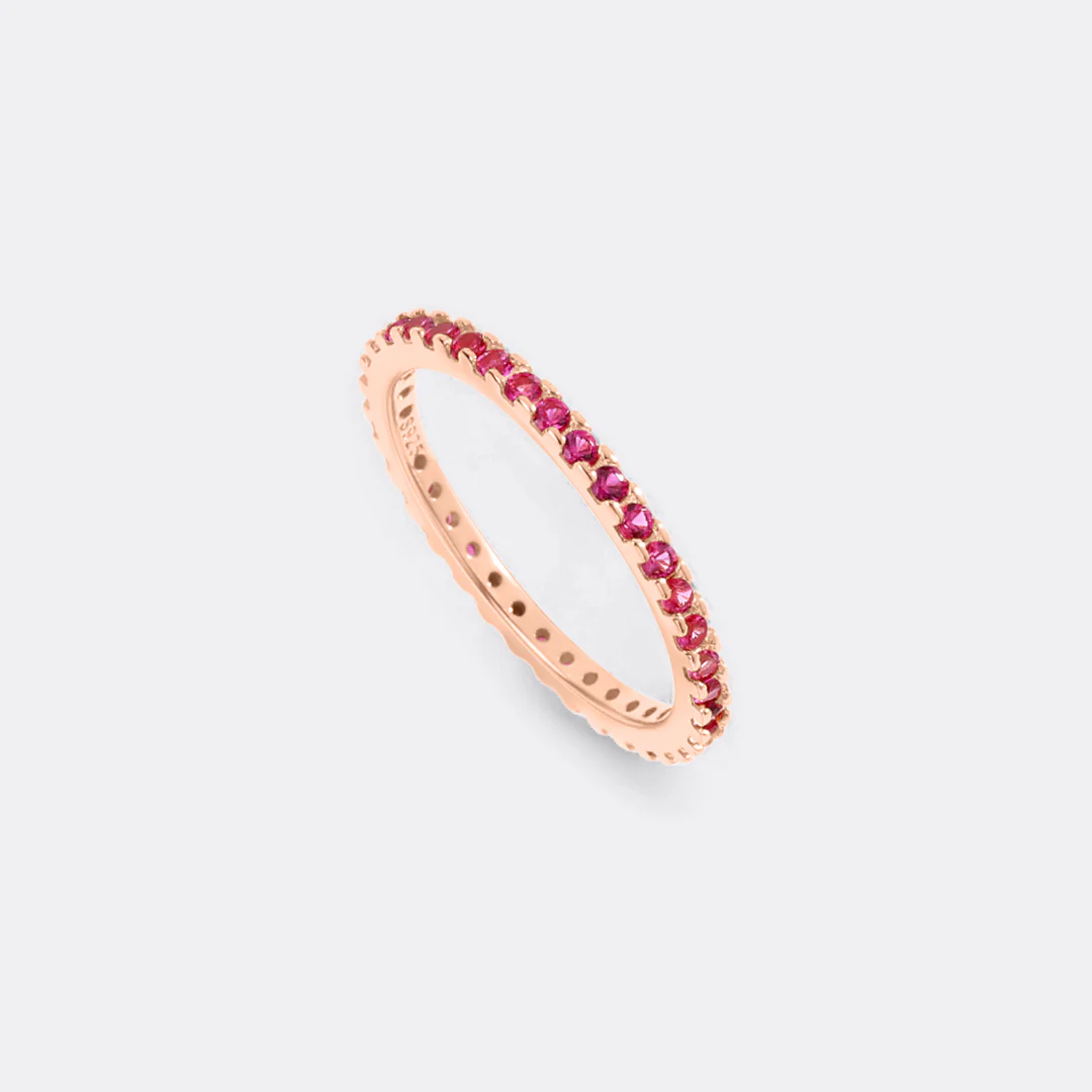 July Birthstone Eternity Stacking Ring - Image 37