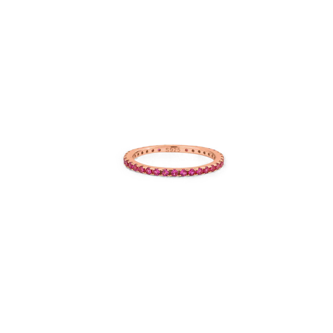July Birthstone Eternity Stacking Ring - Image 9