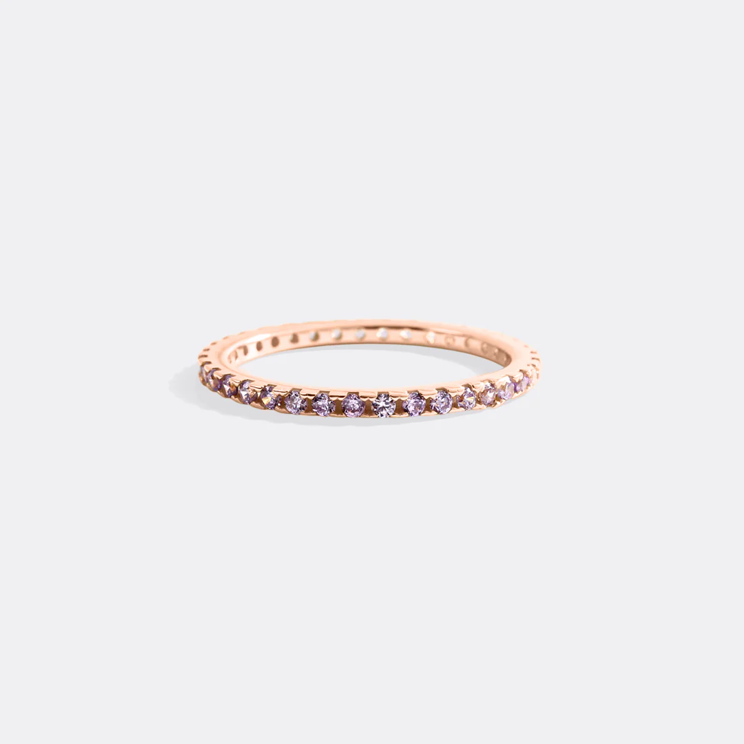 June Birthstone Eternity Stacking Ring - Image 29
