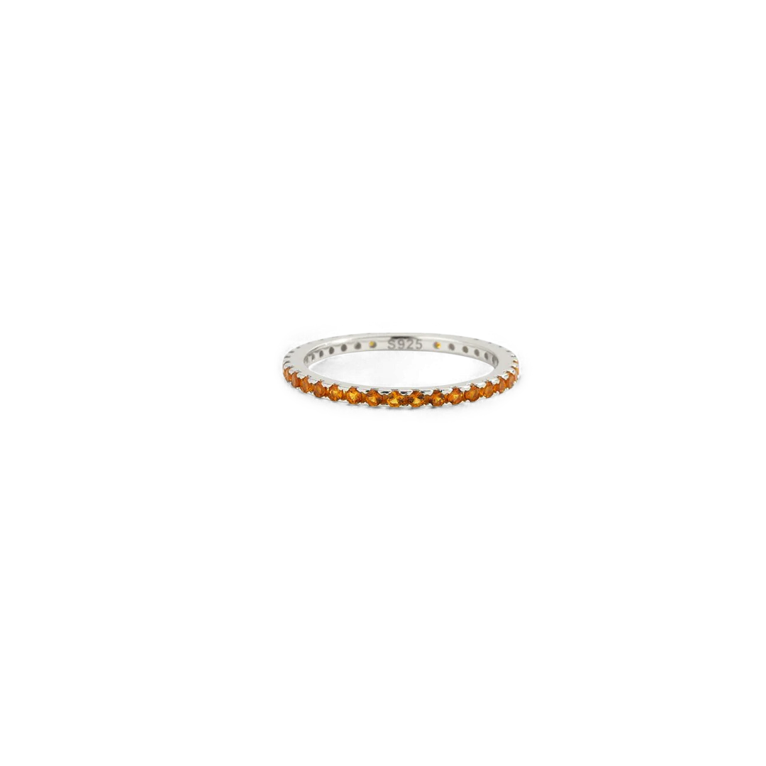 November Birthstone Eternity Stacking Ring - Image 6