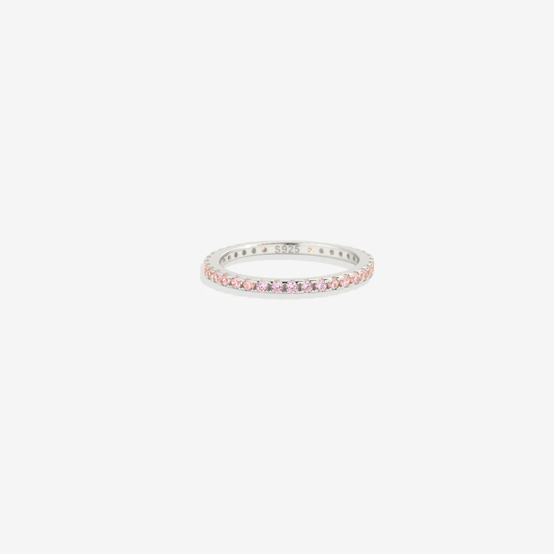 October Birthstone Eternity Stacking Ring - Image 22