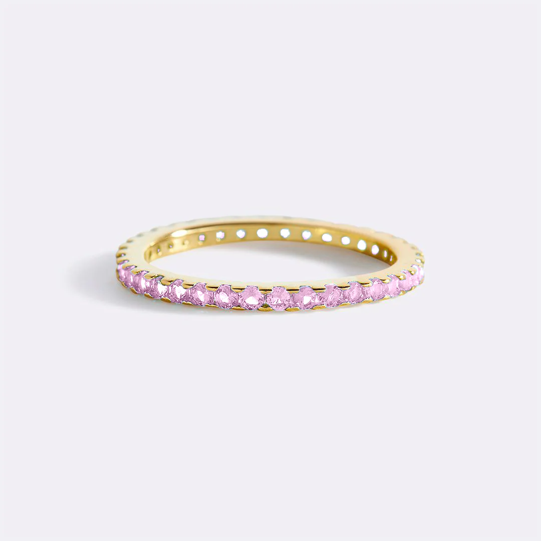 October Birthstone Eternity Stacking Ring - Image 26