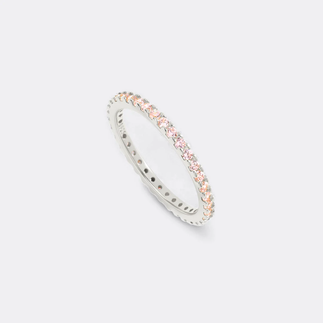 October Birthstone Eternity Stacking Ring - Image 32