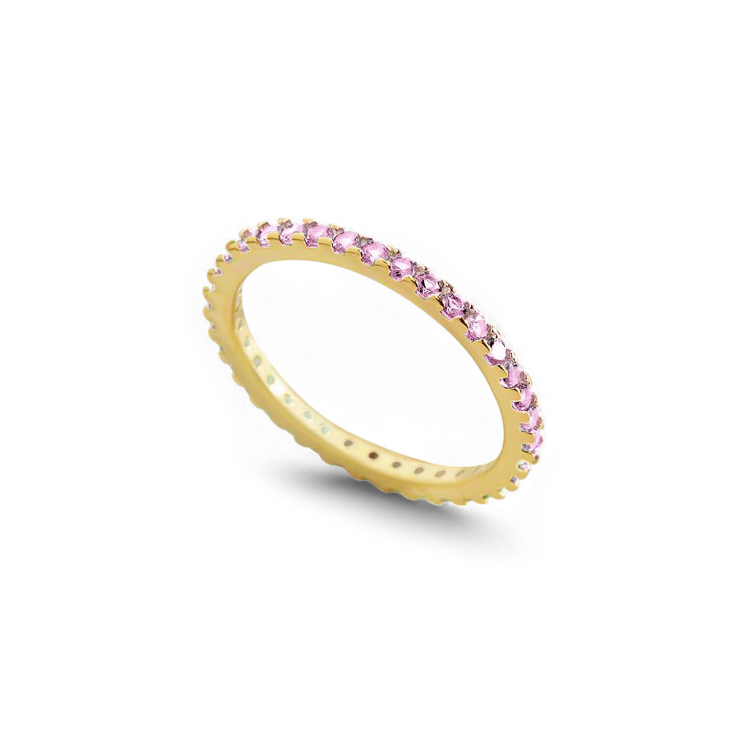 October Birthstone Eternity Stacking Ring - Image 4