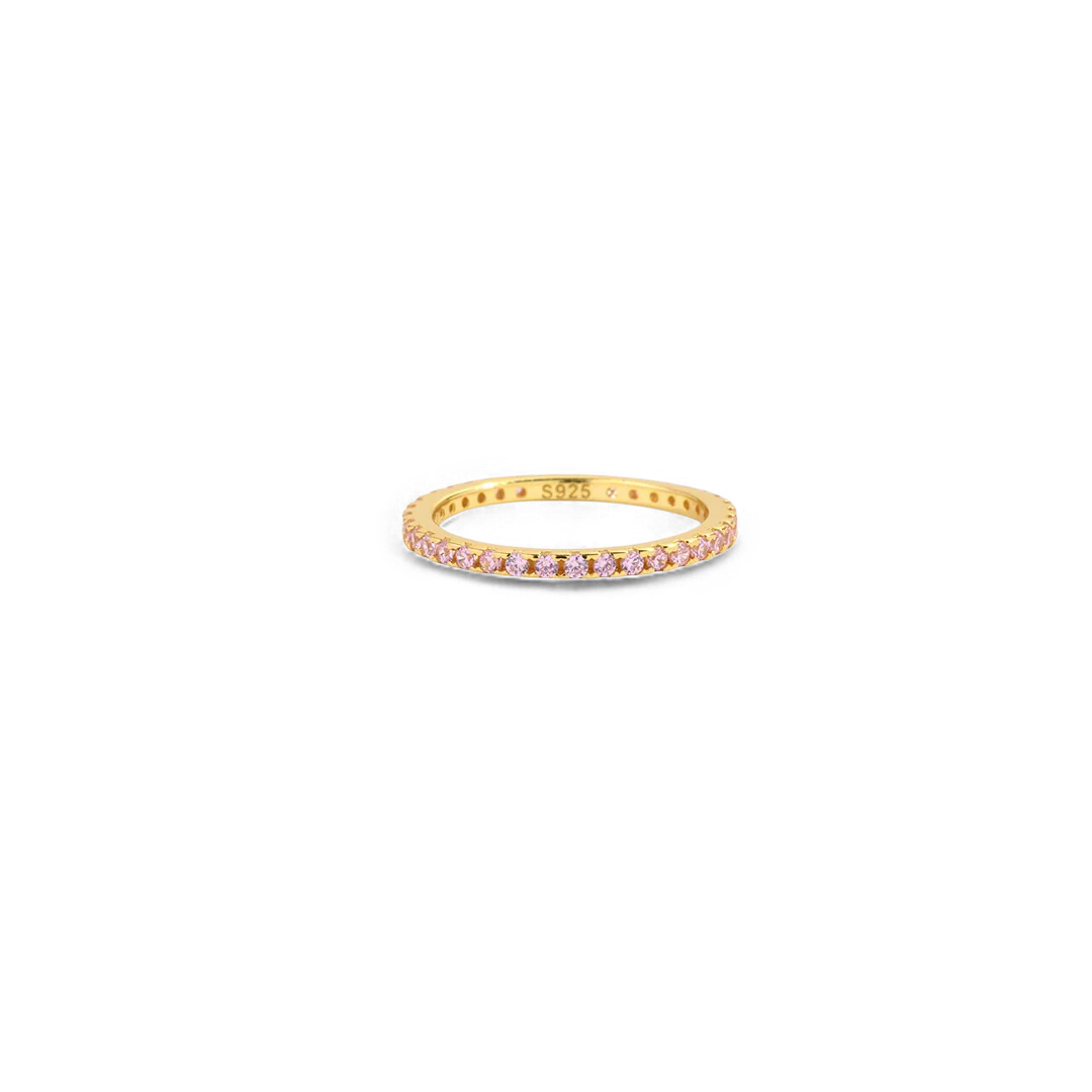 October Birthstone Eternity Stacking Ring - Image 5