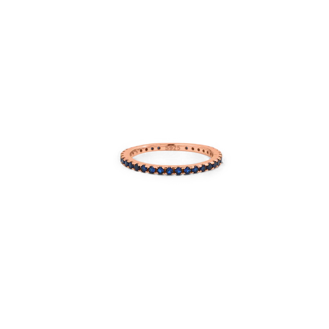 September Birthstone Eternity Stacking Ring - Image 9