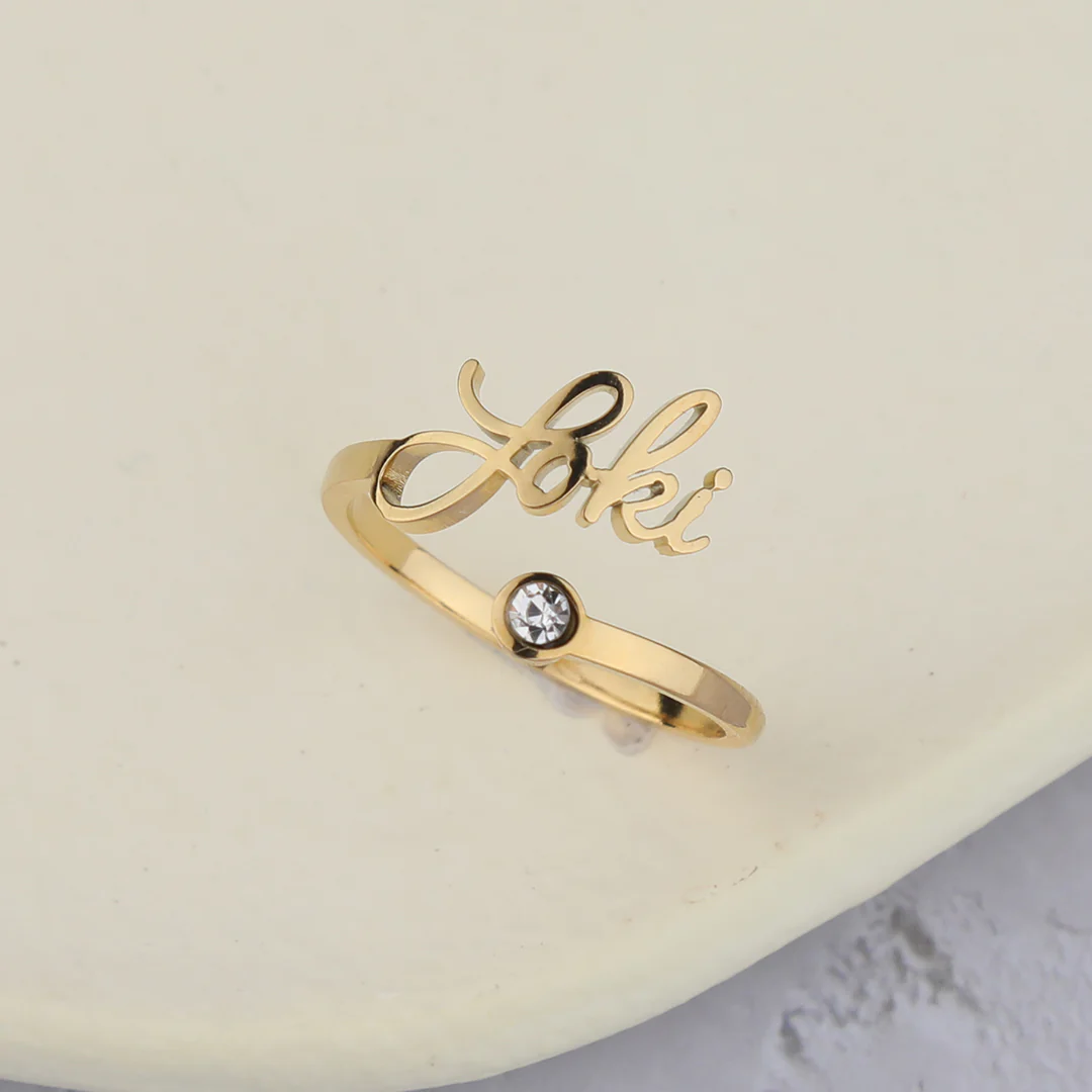 Custom Name Birthstone Ring - Image 20