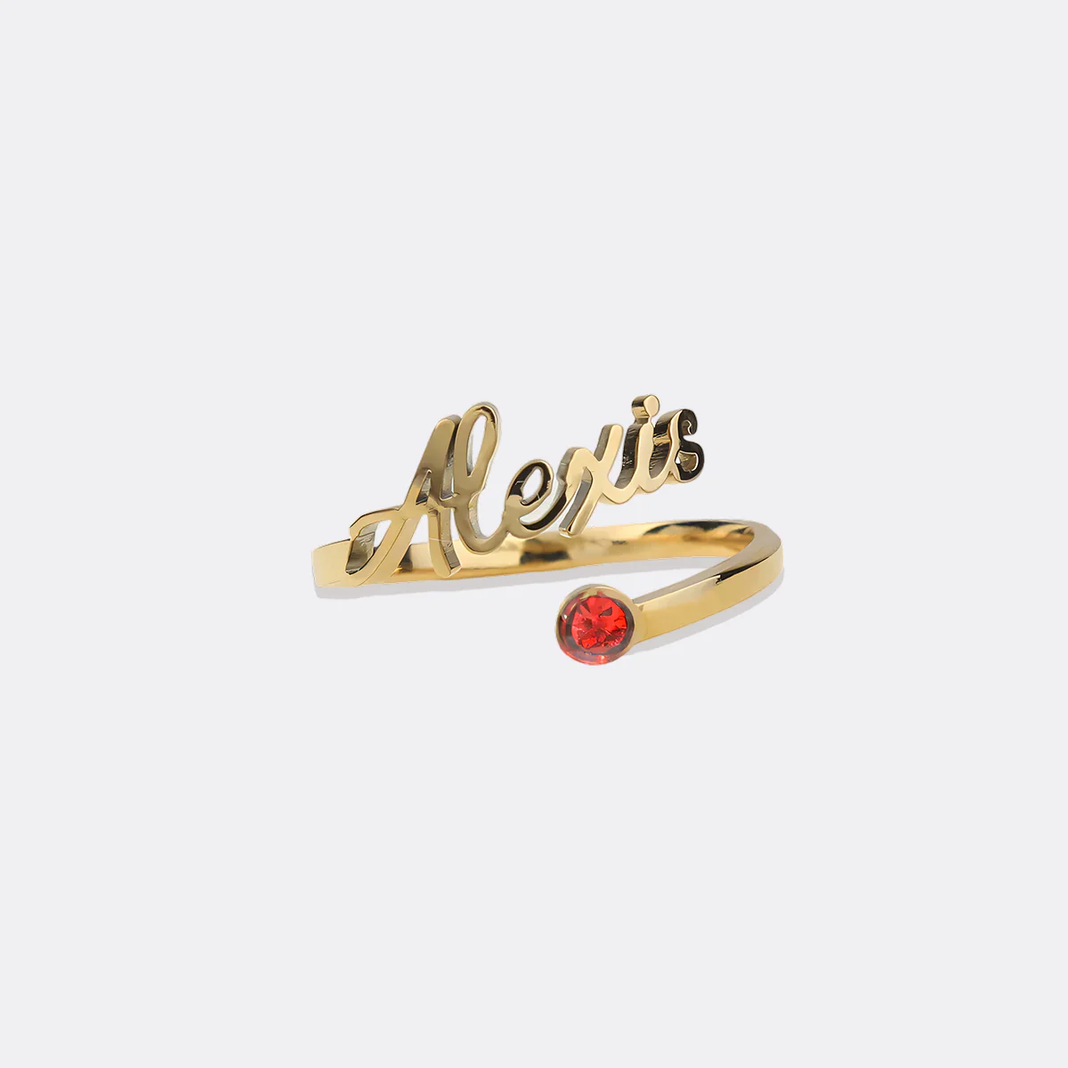 Custom Name Birthstone Ring - Image 28