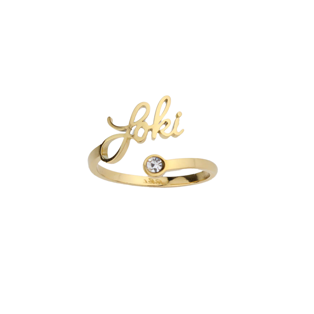Custom Name Birthstone Ring - Image 5