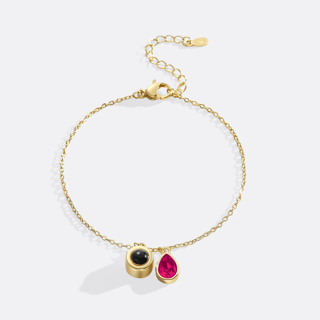 Birthstone Photo Bracelet - Image 20
