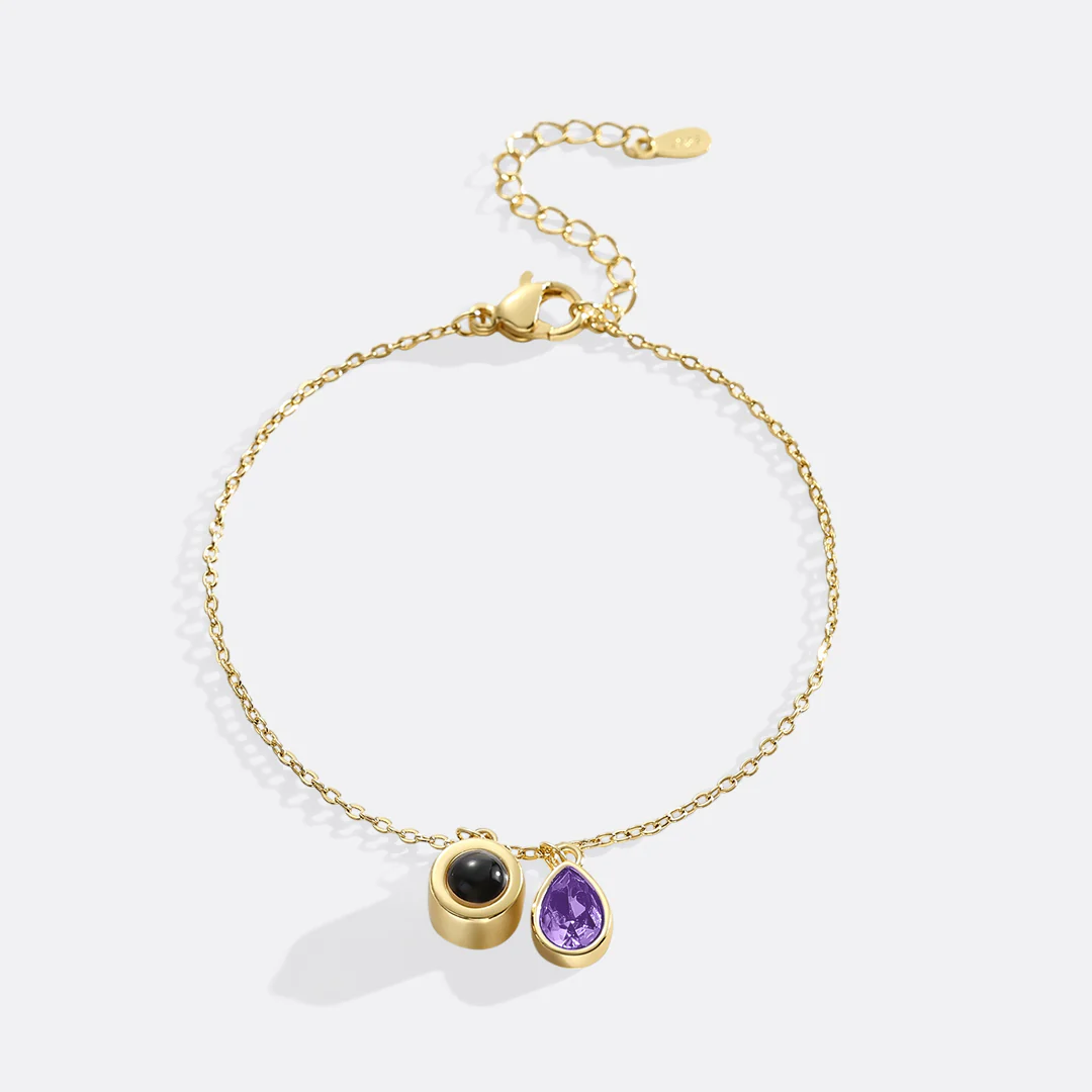 Birthstone Photo Bracelet - Image 21