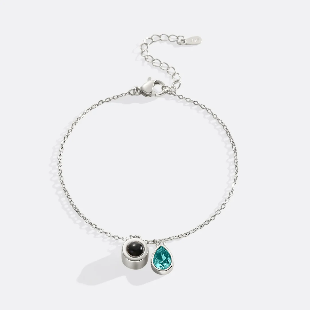 Birthstone Photo Bracelet - Image 34