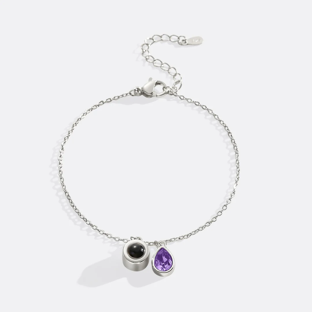 Birthstone Photo Bracelet - Image 37