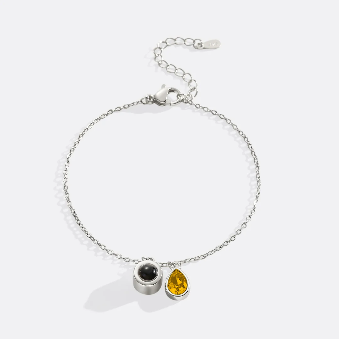 Birthstone Photo Bracelet - Image 42