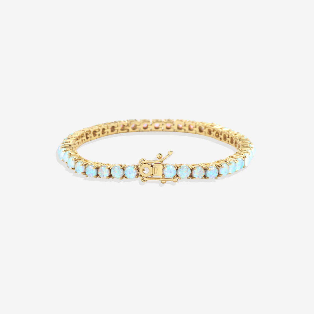 Blue Opal Tennis Bracelet - Image 10