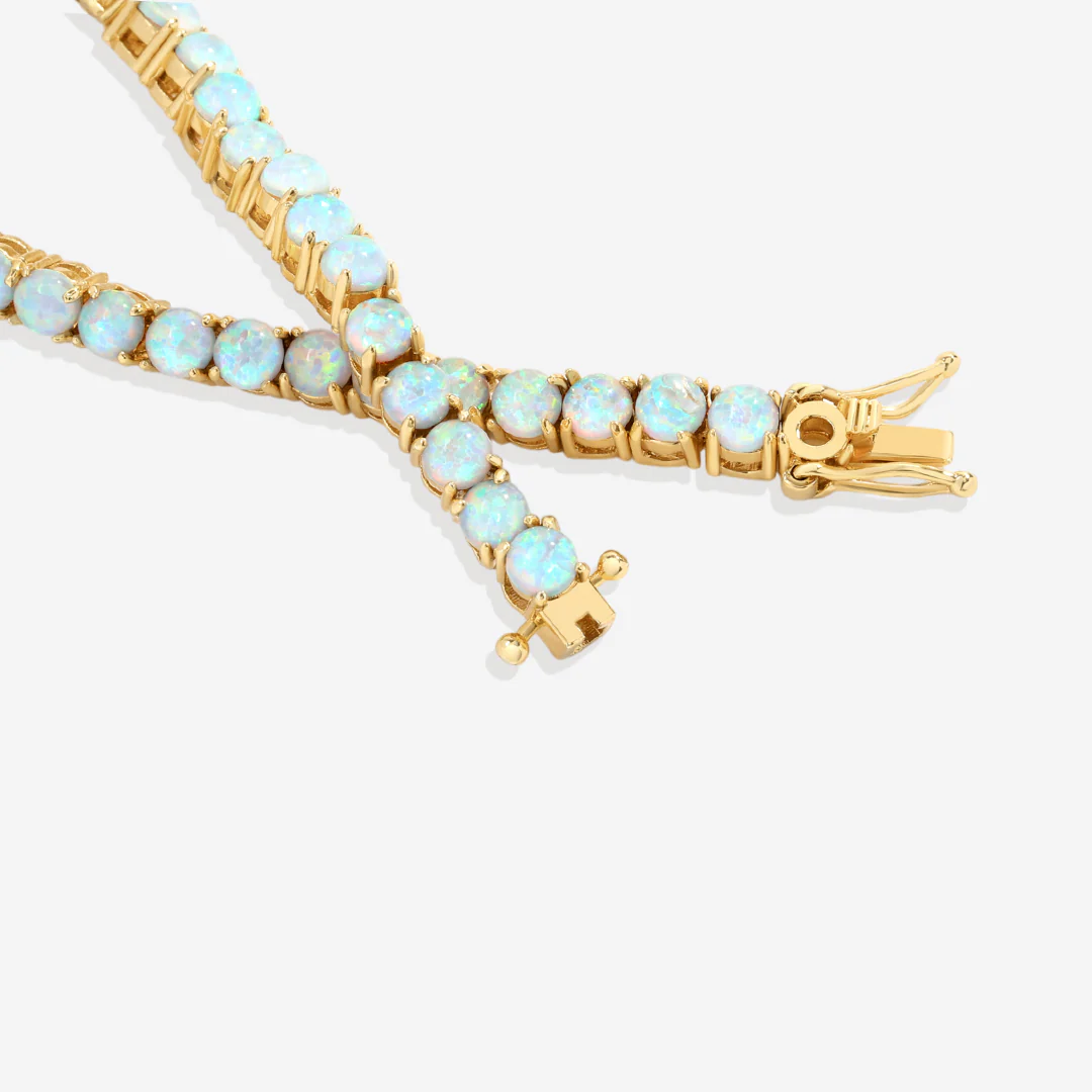 Blue Opal Tennis Bracelet - Image 11