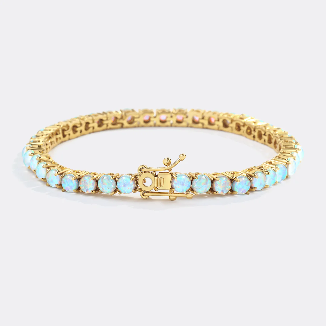 Blue Opal Tennis Bracelet - Image 12