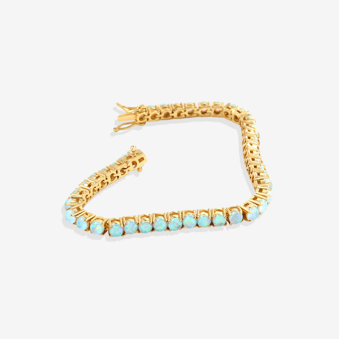 Blue Opal Tennis Bracelet - Image 7