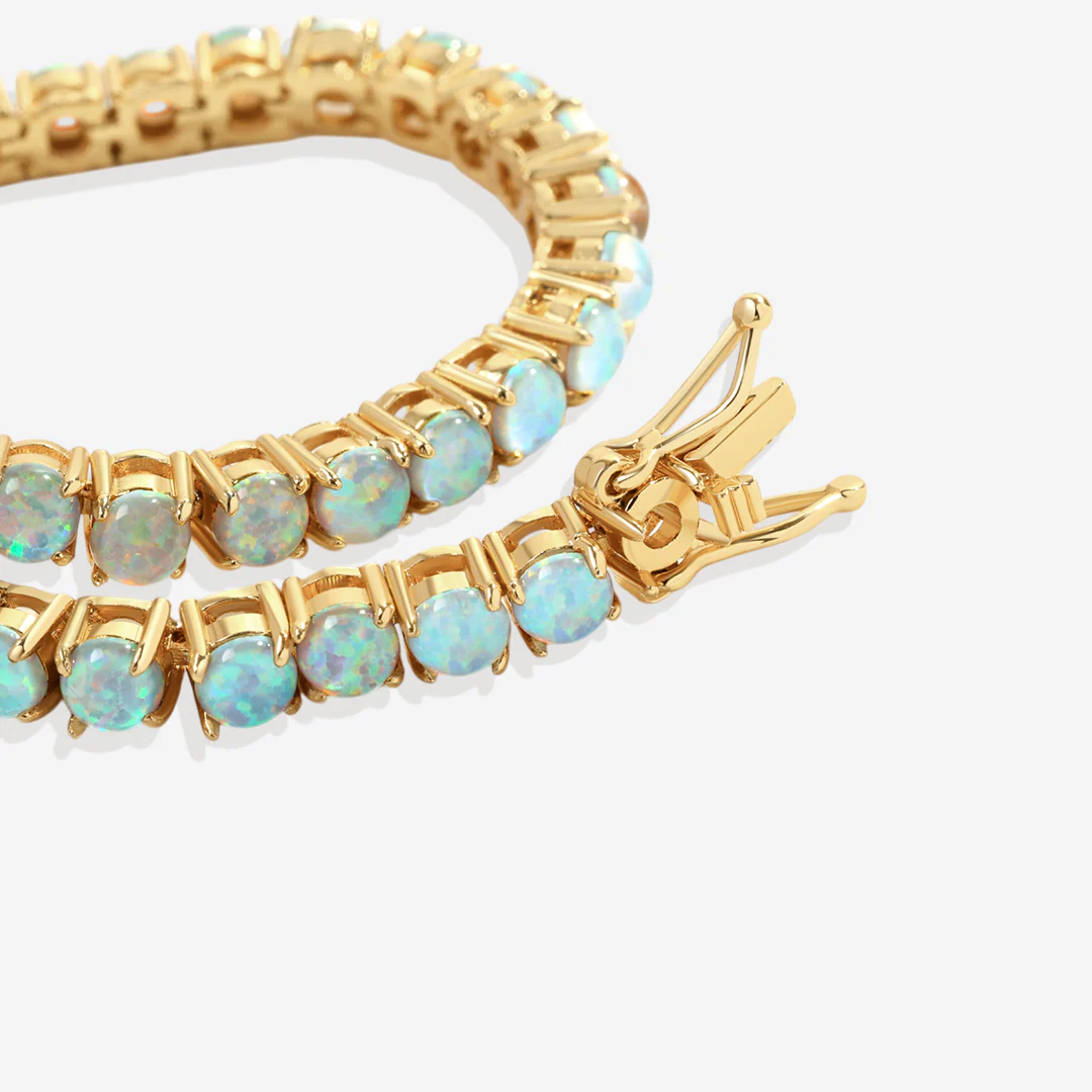Blue Opal Tennis Bracelet - Image 8