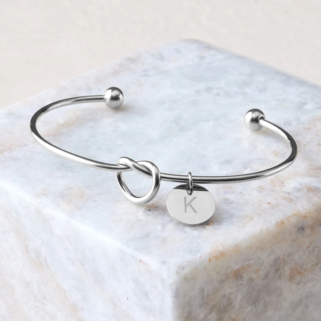 Personalized Tie the Knot Bracelet • Bridesmaid Gift Bracelet - Image 17