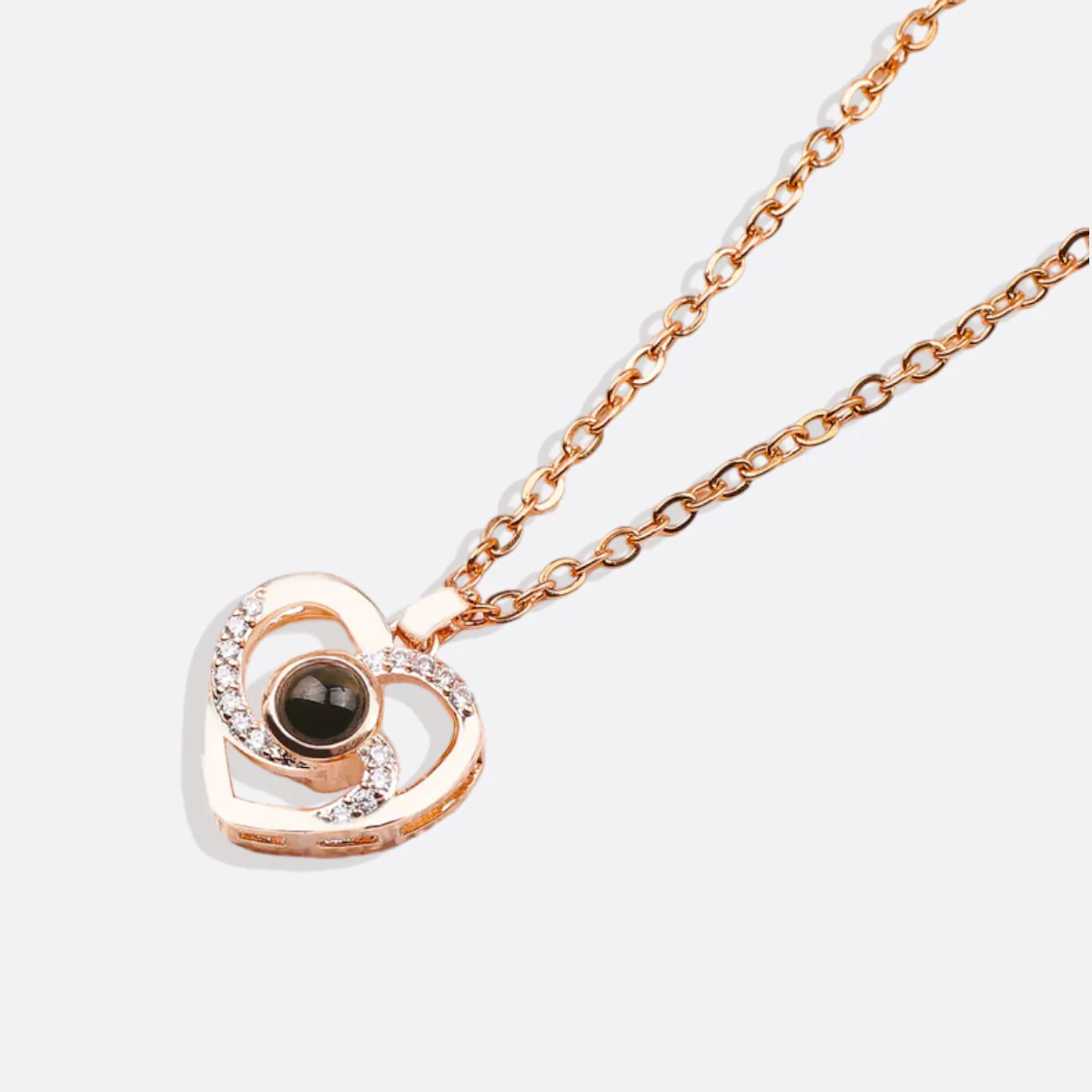 Center of My Heart Pave Photo Necklace - Image 16