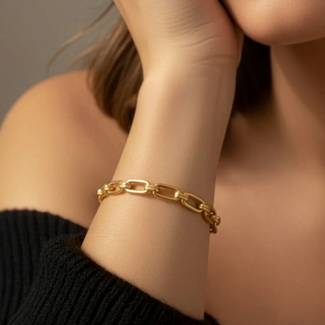Chunky Paperclip Chain Bracelet - Image 14