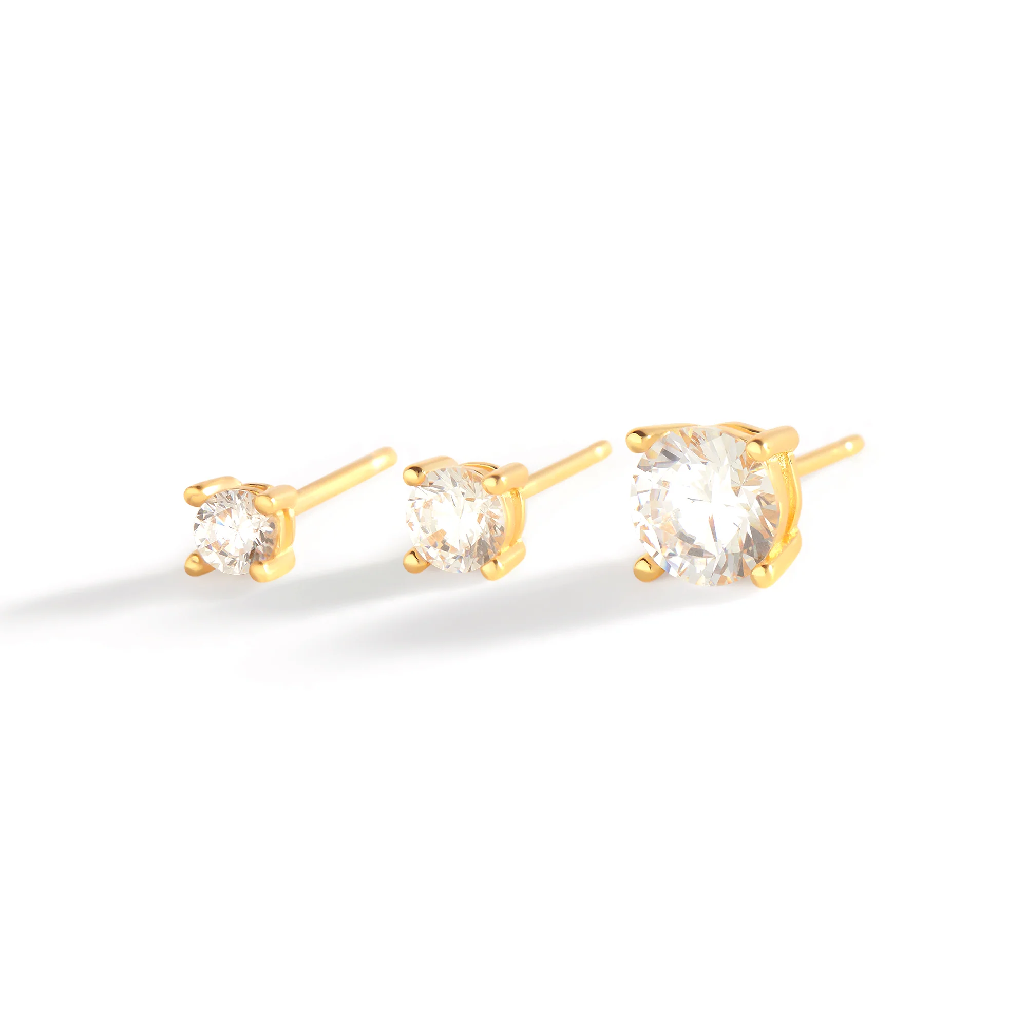 Classic Diamond Stud Earrings - Image 18